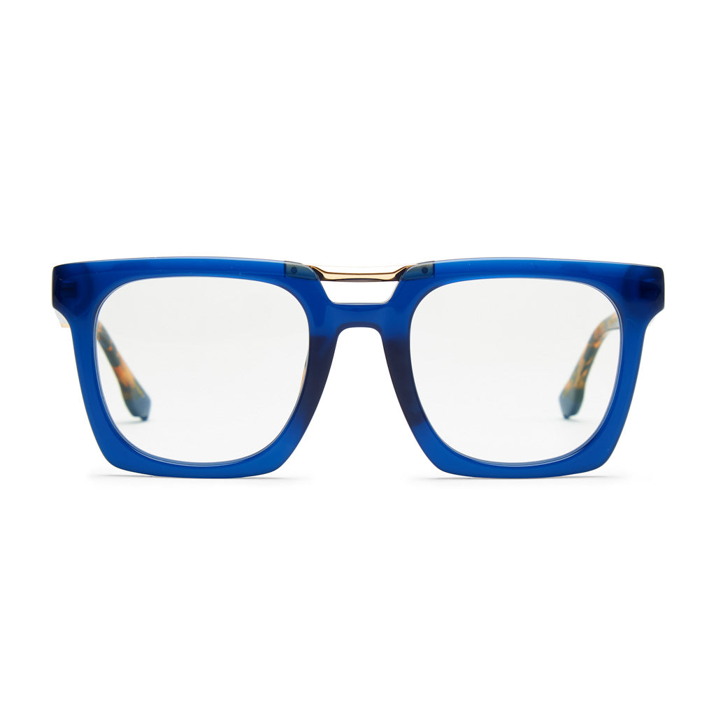 Coco 2024 and breezy Clarity hand made Womens Blue light Eyeglasses 53mm