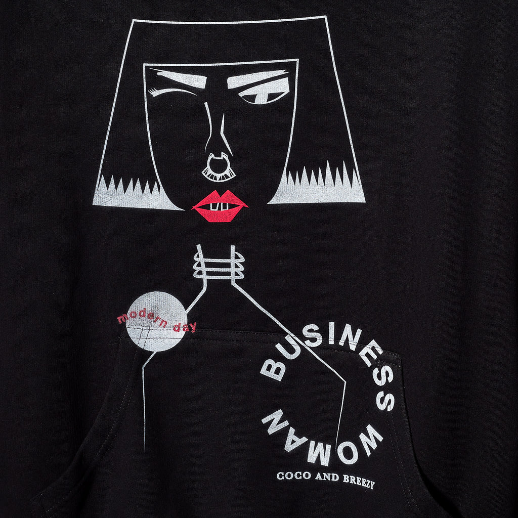 Business Woman Hoodie (BLACK)