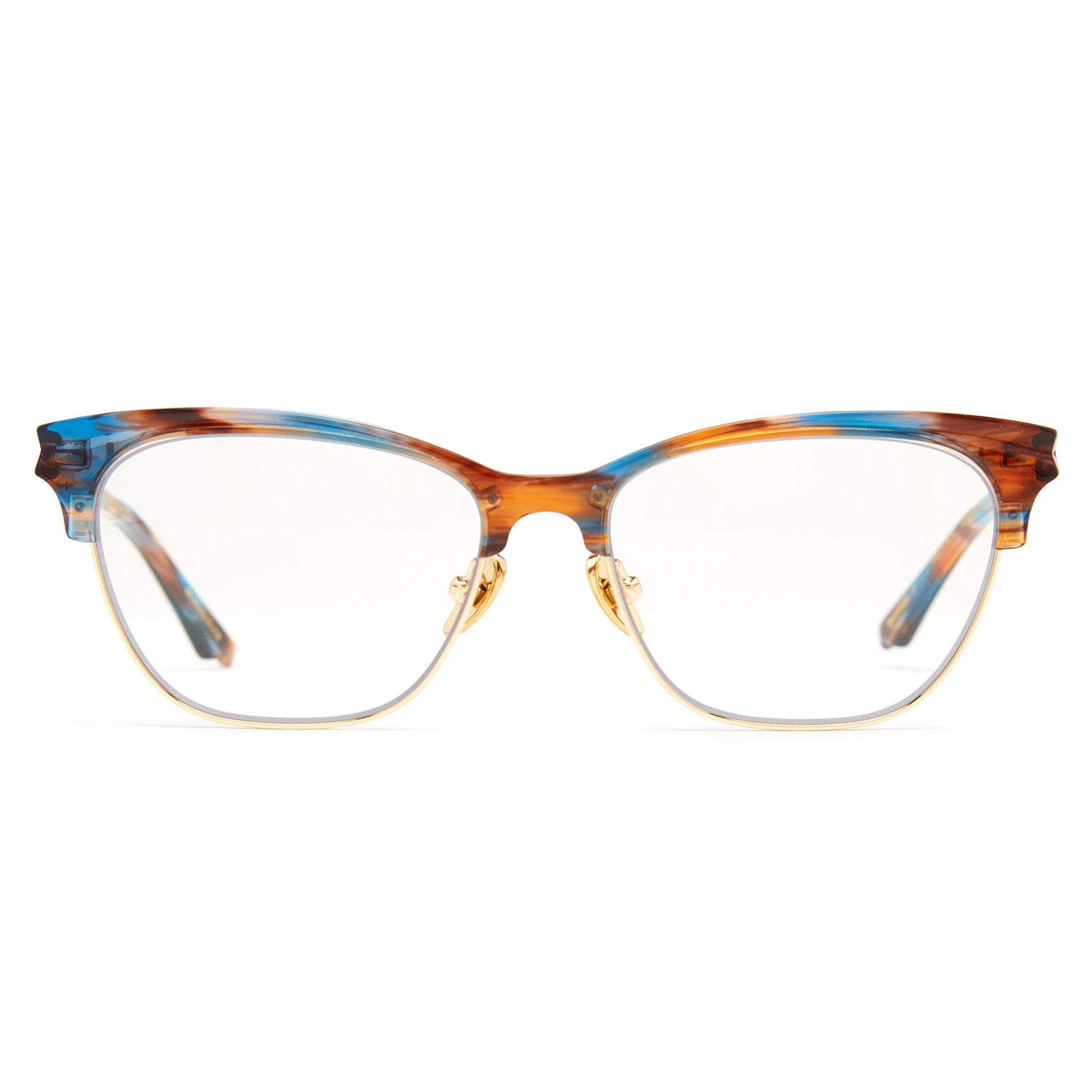 Coco 2024 and breezy Clarity hand made Womens Blue light Eyeglasses 53mm