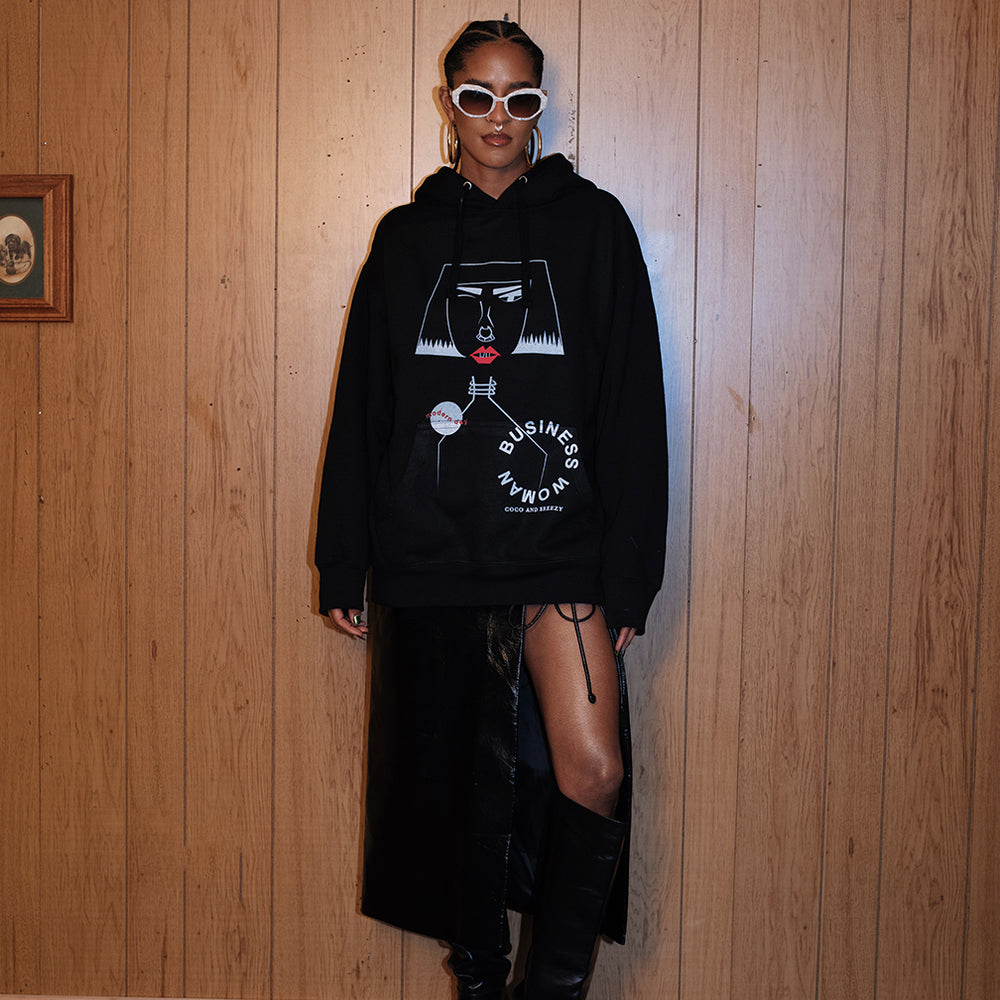 
                  
                    Business Woman Hoodie (BLACK)
                  
                
